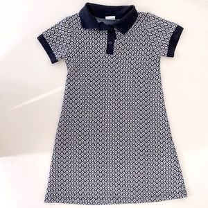 Zara Contrasting Jacquard Dress- Blue